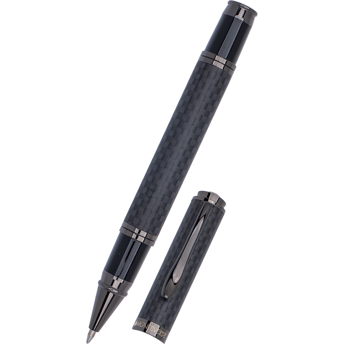 Monteverde Innova Rollerball Pen - Matte Carbon Fiber - Gunmetal Trim - Pen Boutique Ltd