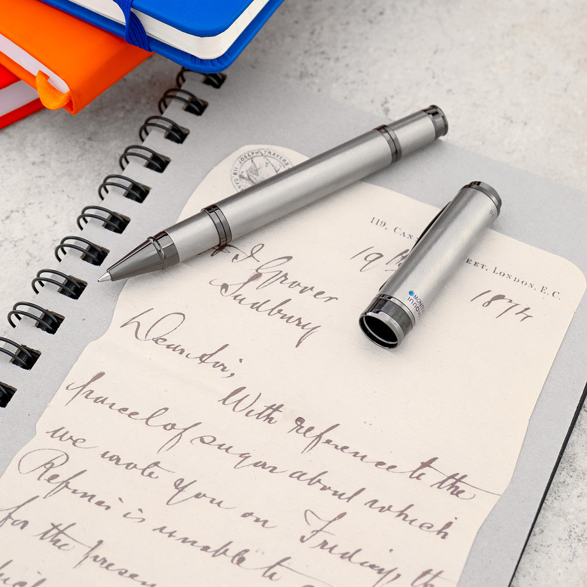 Monteverde Innova Rollerball Pen - Titanium (Numbered Edition)-Pen Boutique Ltd