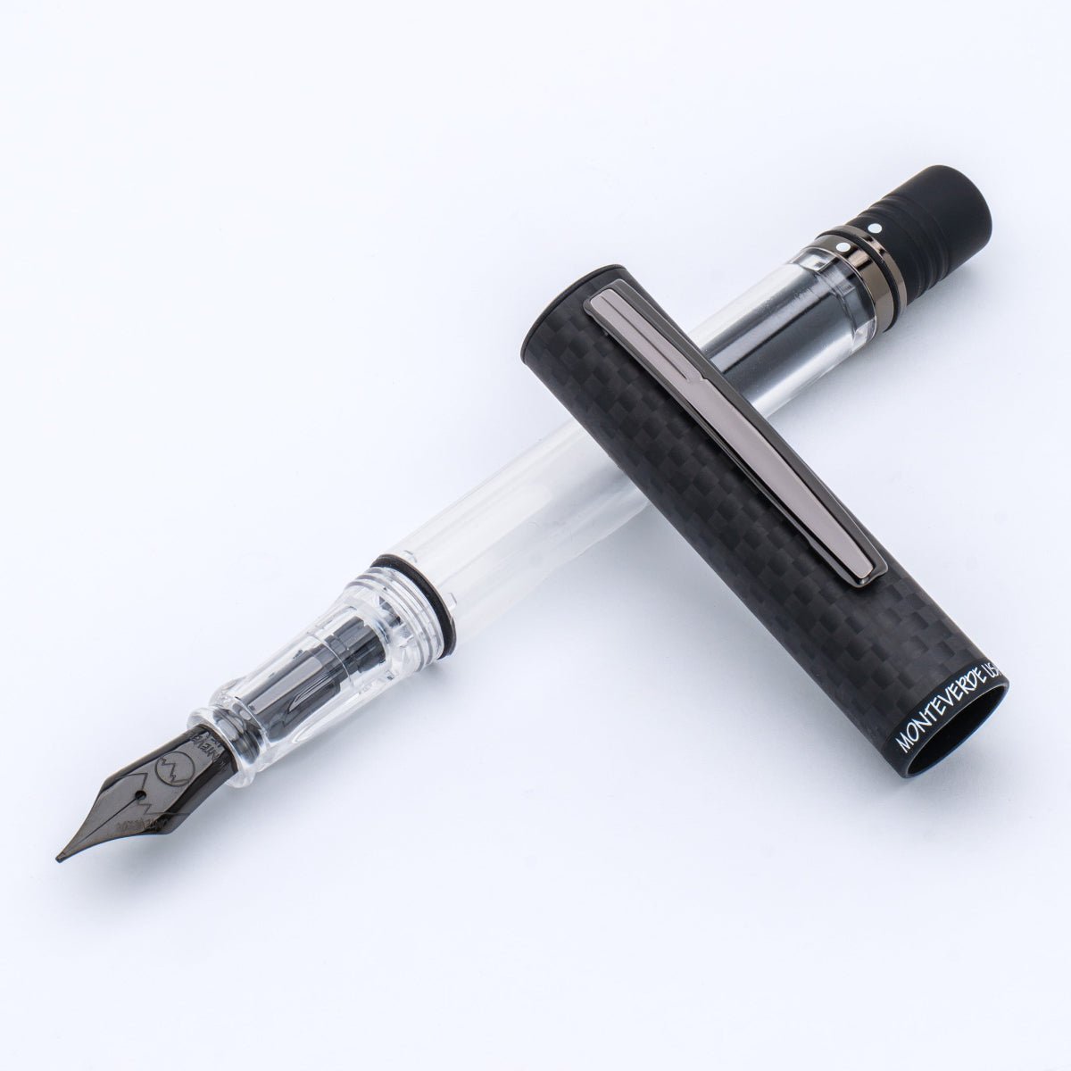 Monteverde MP1 Fountain Pen - Carbon Fiber - Pen Boutique Ltd