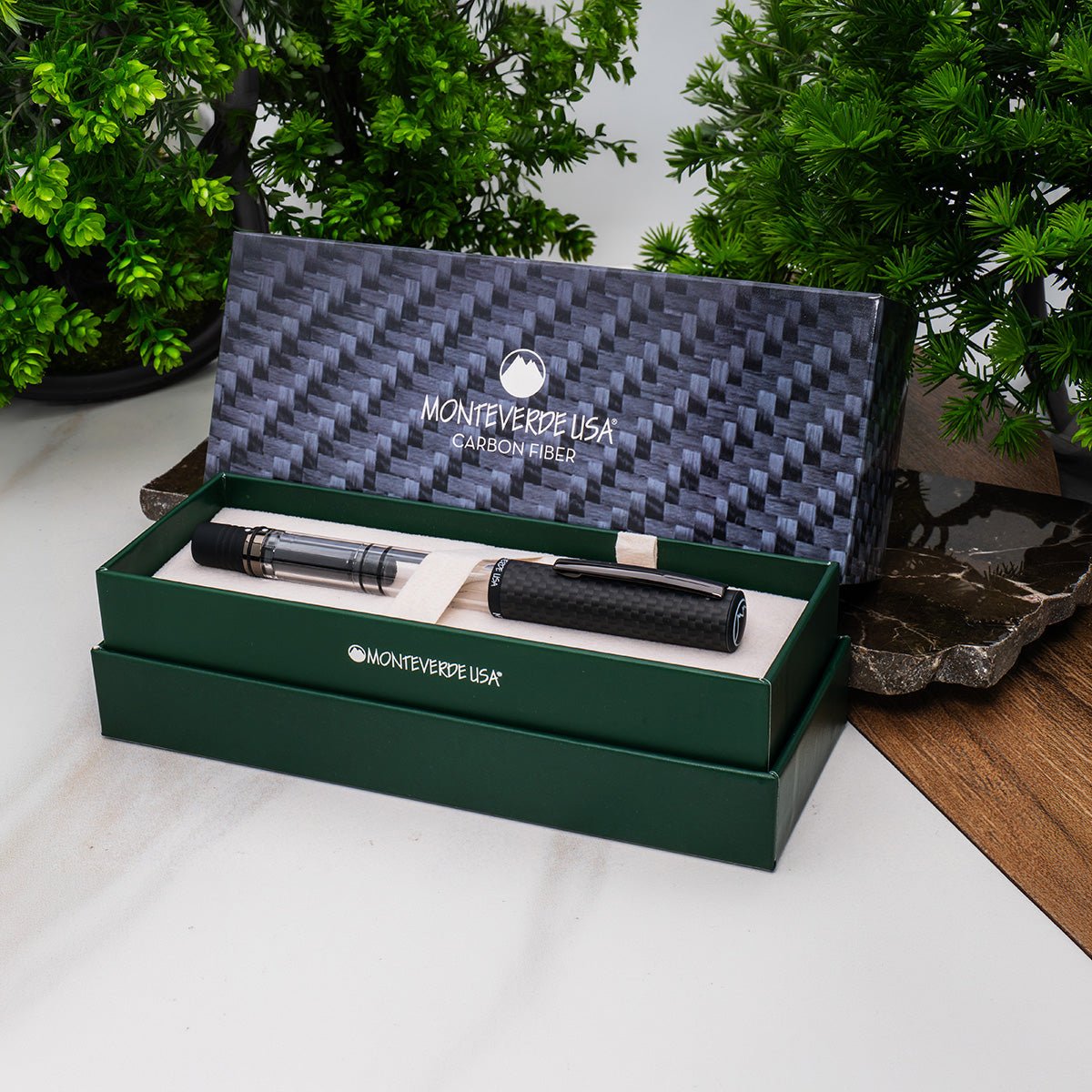 Monteverde MP1 Fountain Pen - Carbon Fiber - Pen Boutique Ltd