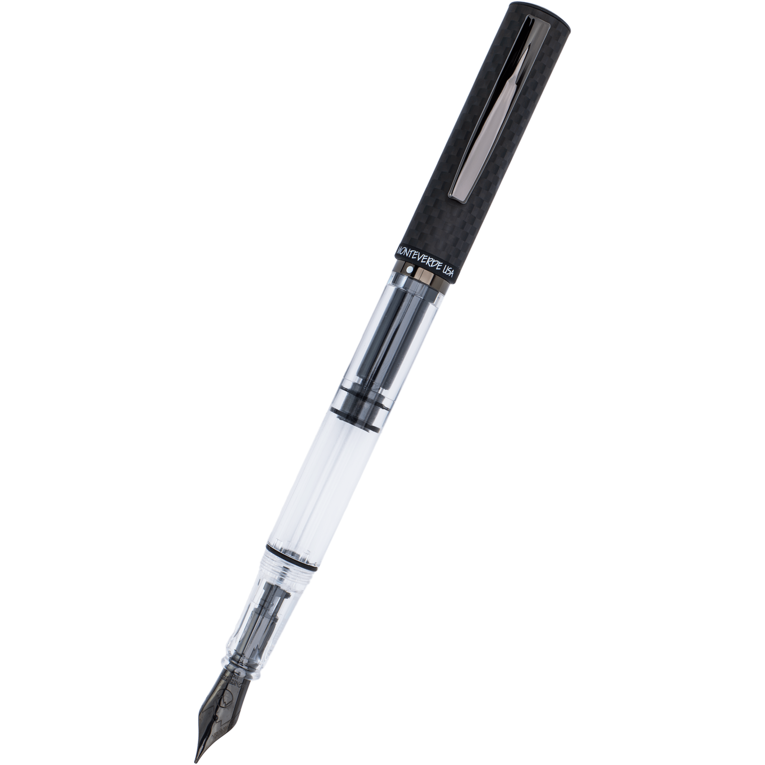 Monteverde MP1 Fountain Pen - Carbon Fiber - Pen Boutique Ltd