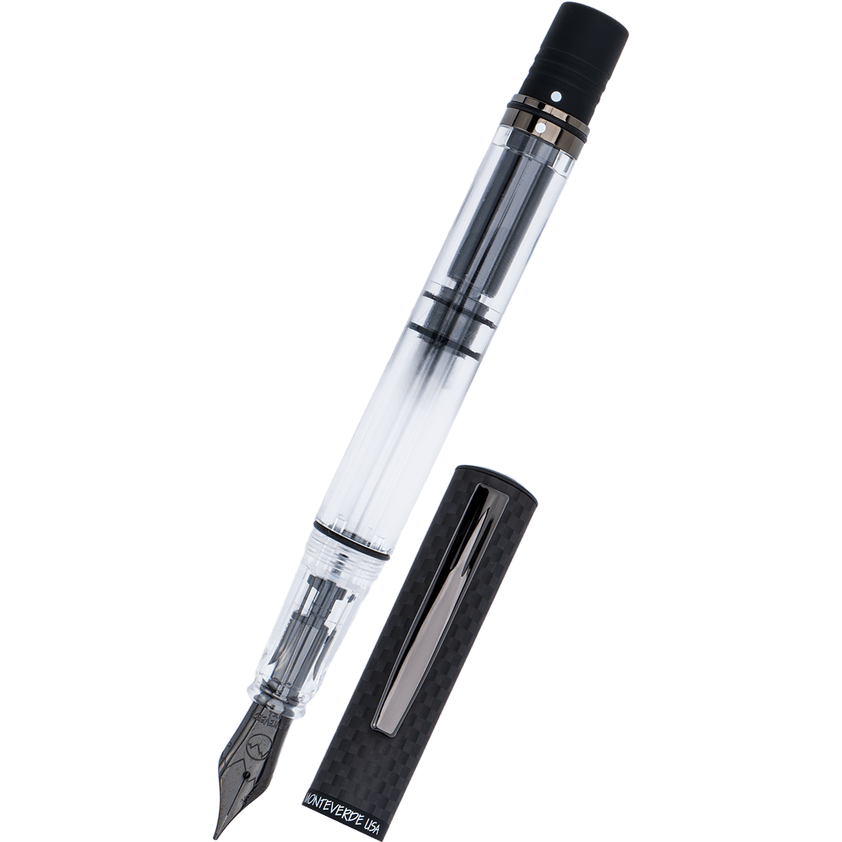 Monteverde MP1 Fountain Pen - Carbon Fiber - Pen Boutique Ltd