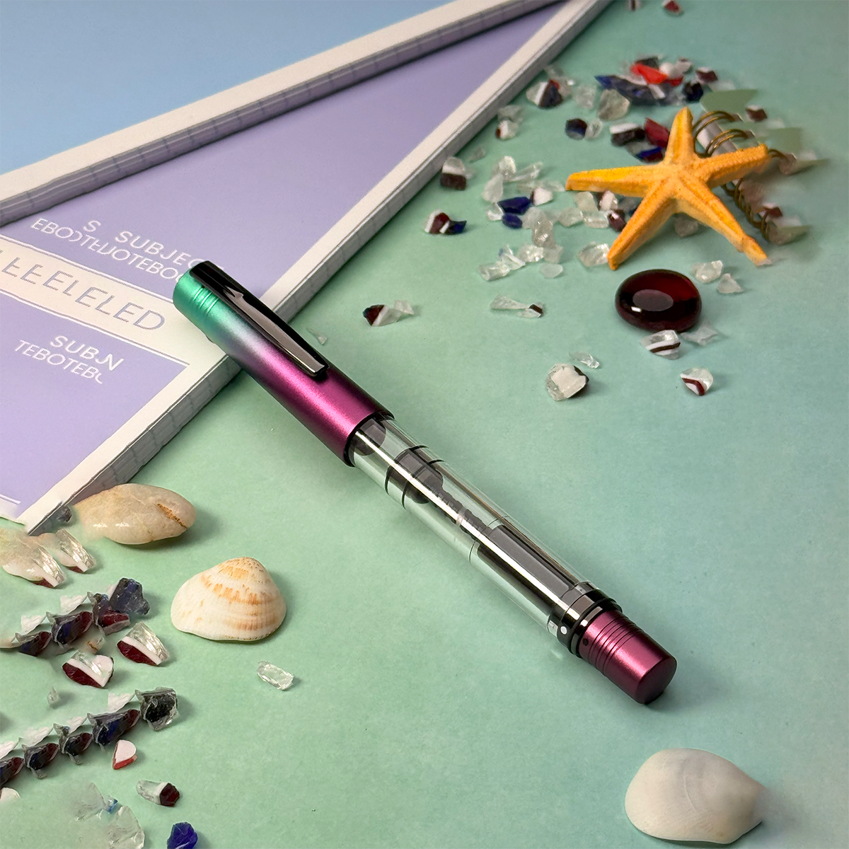 Monteverde MP1 Fountain Pen - Mermaid Tales Ocean Depths (Limited Edition of 1999 Worldwide)-Pen Boutique Ltd