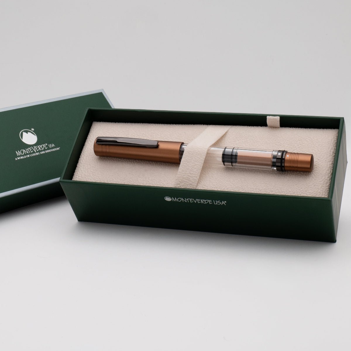 Monteverde MP1 Fountain Pen - Mocha Mousse (Color of the Year 2025) - Pen Boutique Ltd