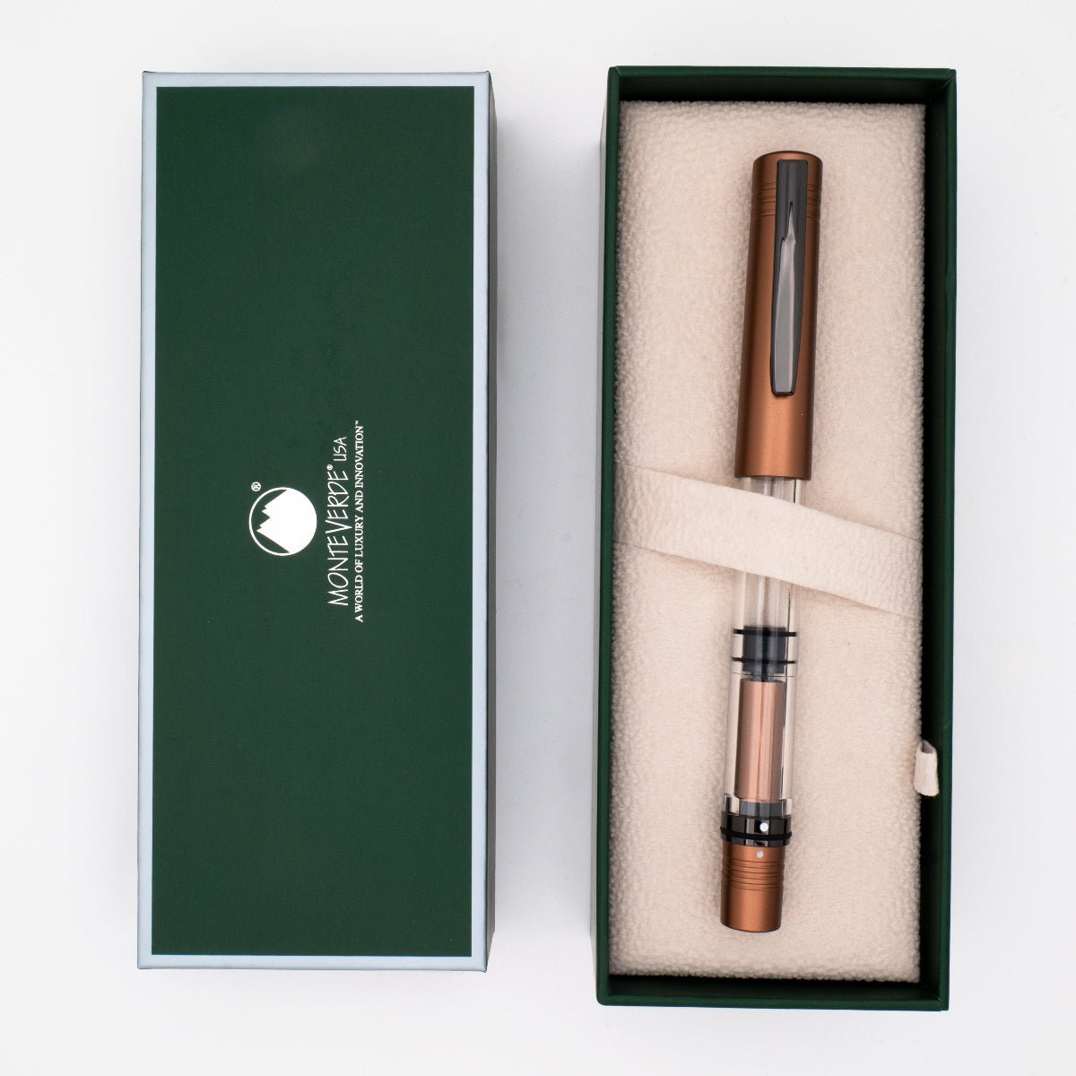 Monteverde MP1 Fountain Pen - Mocha Mousse (Color of the Year 2025) - Pen Boutique Ltd