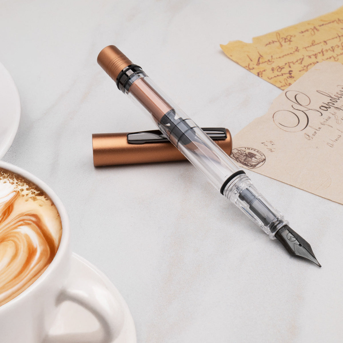 Monteverde MP1 Fountain Pen - Mocha Mousse (Color of the Year 2025)-Pen Boutique Ltd