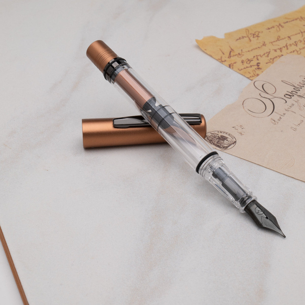 Monteverde MP1 Fountain Pen - Mocha Mousse (Color of the Year 2025)-Pen Boutique Ltd