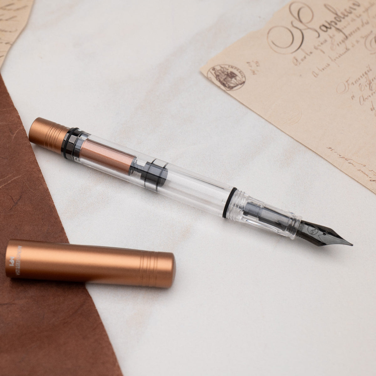 Monteverde MP1 Fountain Pen - Mocha Mousse (Color of the Year 2025)-Pen Boutique Ltd