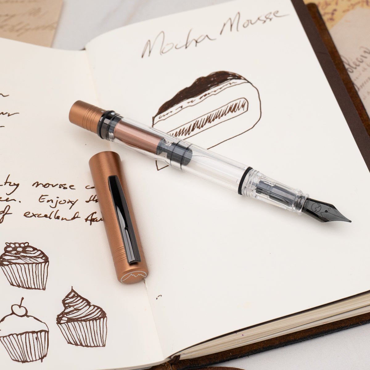 Monteverde MP1 Fountain Pen - Mocha Mousse (Color of the Year 2025) - Pen Boutique Ltd