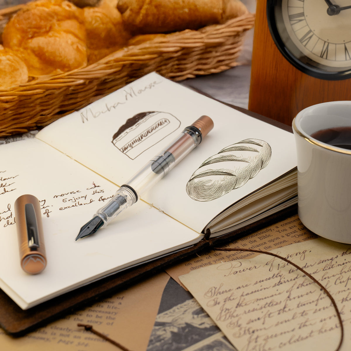 Monteverde MP1 Fountain Pen - Mocha Mousse (Color of the Year 2025)-Pen Boutique Ltd