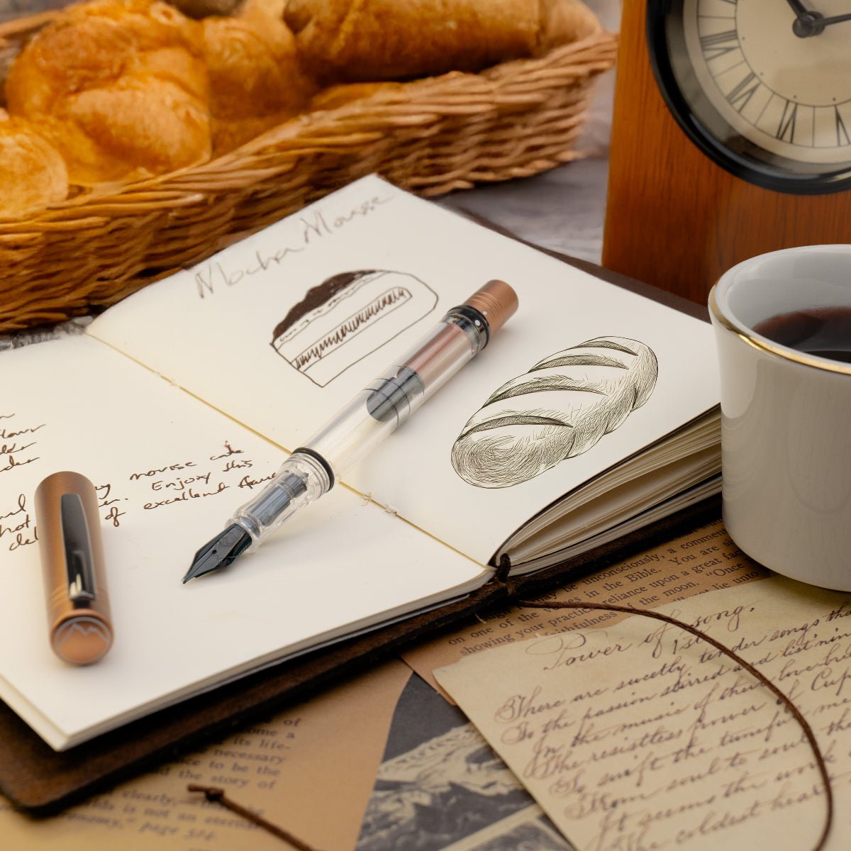 Monteverde MP1 Fountain Pen - Mocha Mousse (Color of the Year 2025) - Pen Boutique Ltd