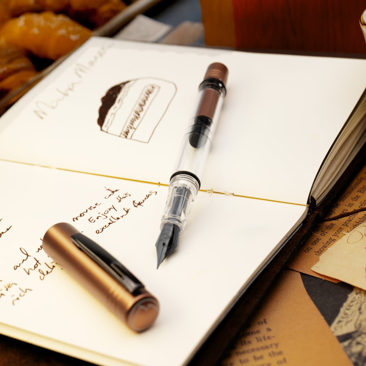 Monteverde MP1 Fountain Pen - Mocha Mousse (Color of the Year 2025) - Pen Boutique Ltd