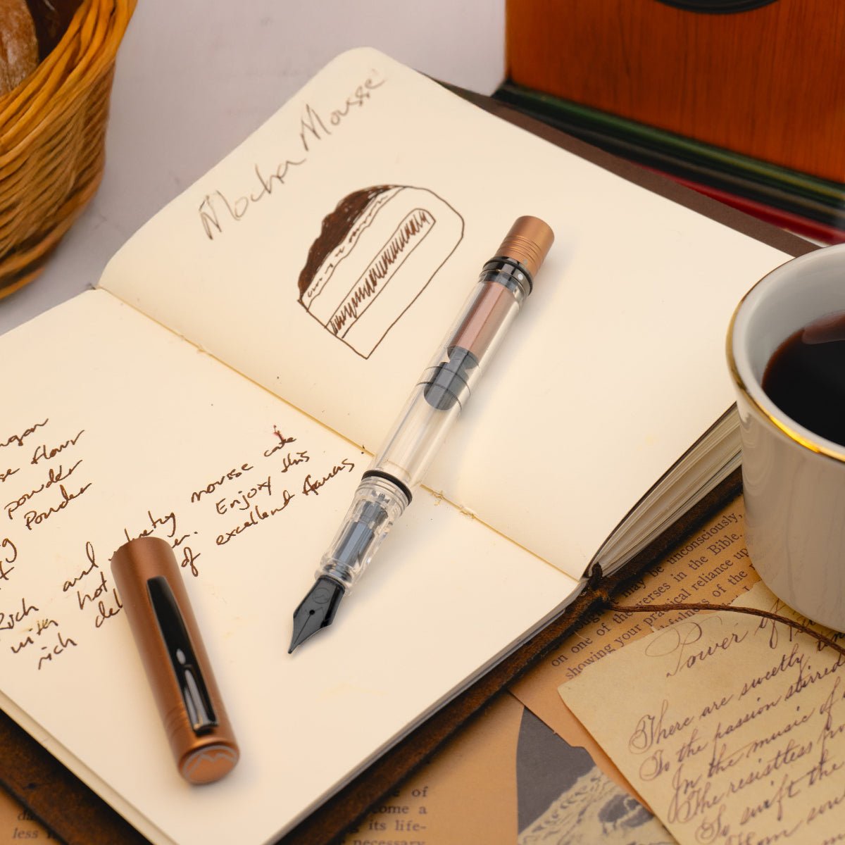 Monteverde MP1 Fountain Pen - Mocha Mousse (Color of the Year 2025) - Pen Boutique Ltd