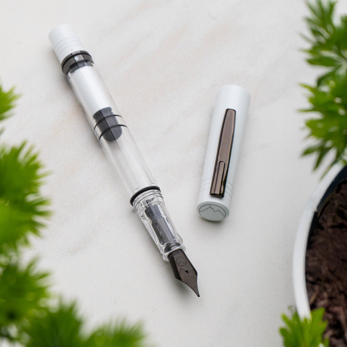 Monteverde MP1 Fountain Pen - Universe White Lotus (Limited Edition) - Pen Boutique Ltd