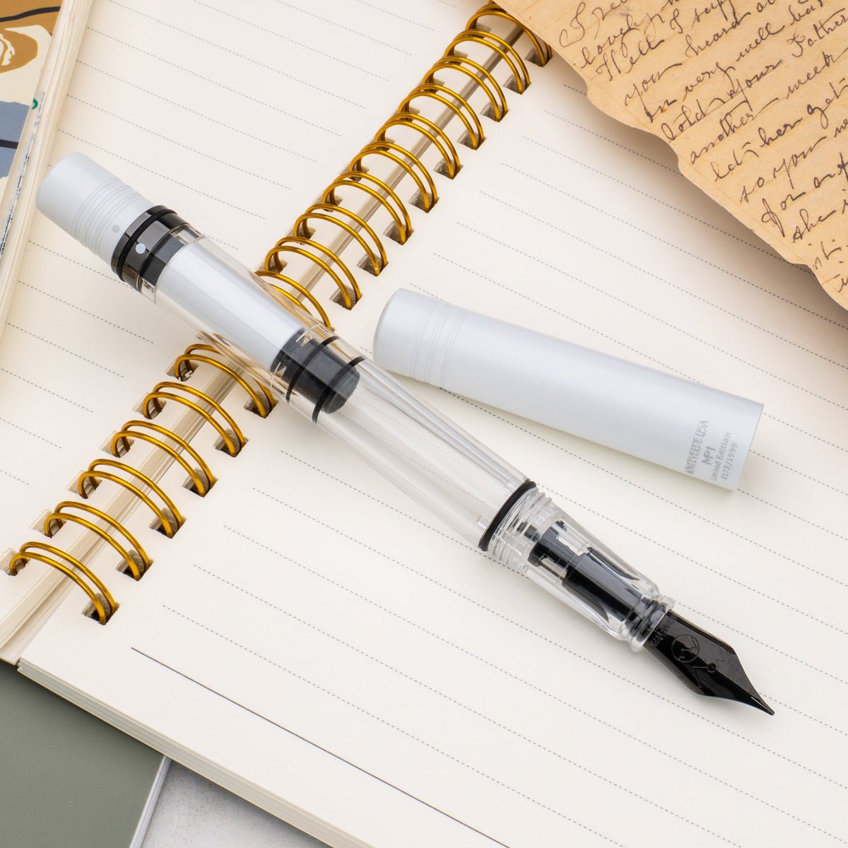 Monteverde MP1 Fountain Pen - Universe White Lotus (Limited Edition) - Pen Boutique Ltd