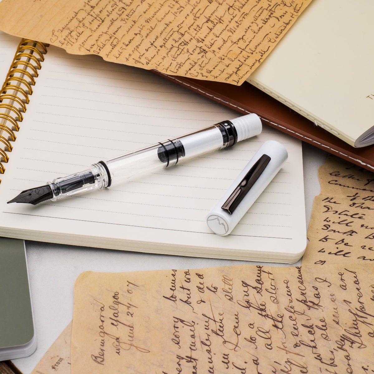 Monteverde MP1 Fountain Pen - Universe White Lotus (Limited Edition) - Pen Boutique Ltd