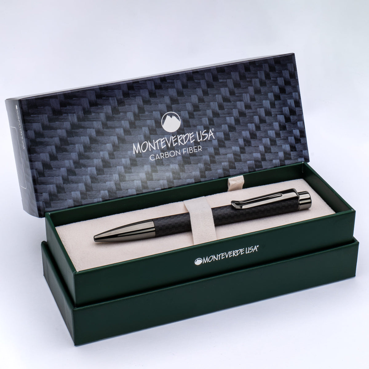 Monteverde Ritma Ballpoint Pen - Matte Carbon Fiber-Pen Boutique Ltd
