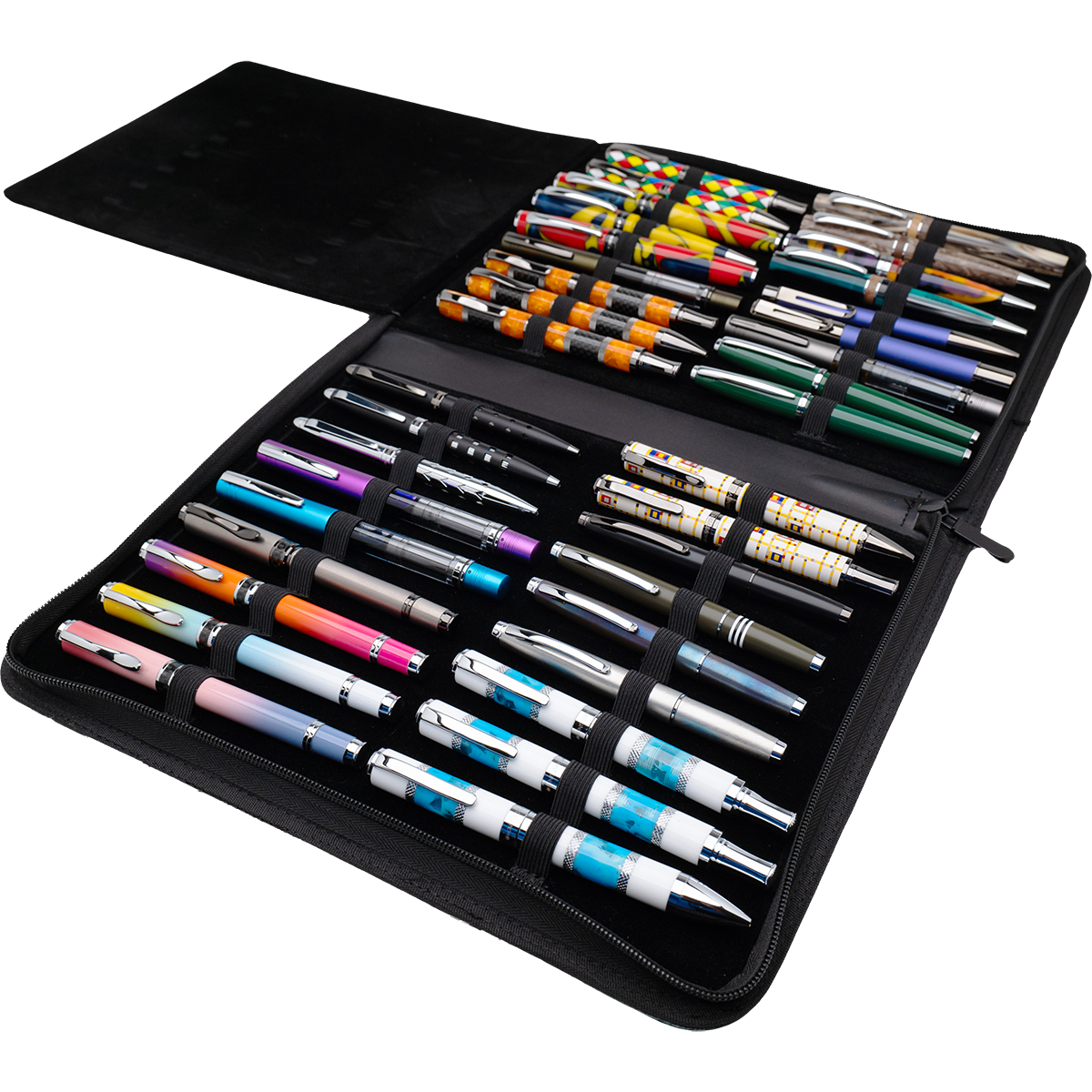 Monteverde Zipper 36 Pen Case - Green-Pen Boutique Ltd