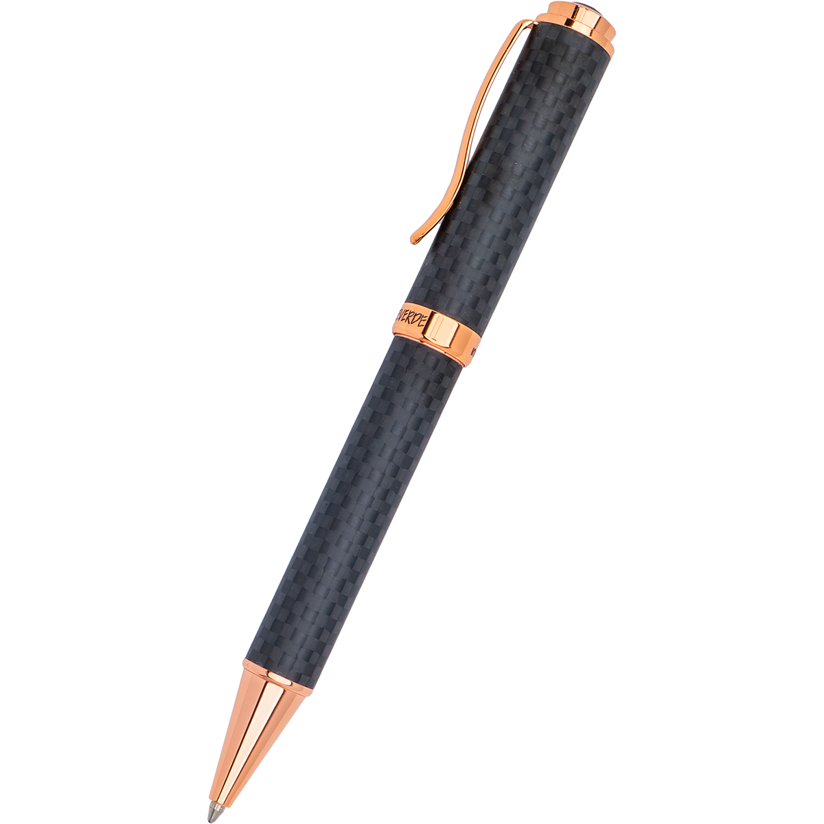 Monteverde Innova Ballpoint Pen - Matte Carbon Fiber - Rose Gold Trim-Pen Boutique Ltd