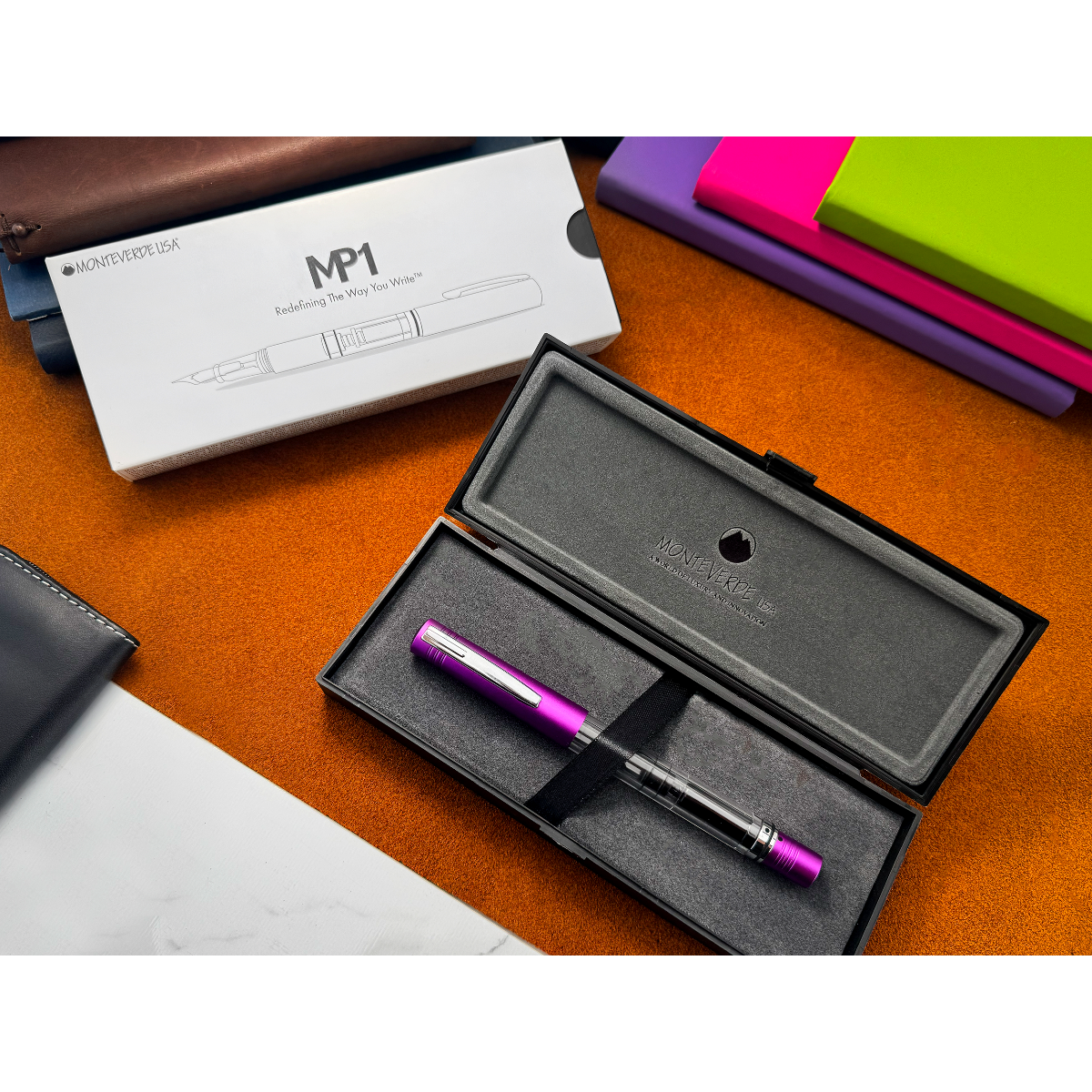 Monteverde MP1 Fountain Pen - Purple Frost-Pen Boutique Ltd