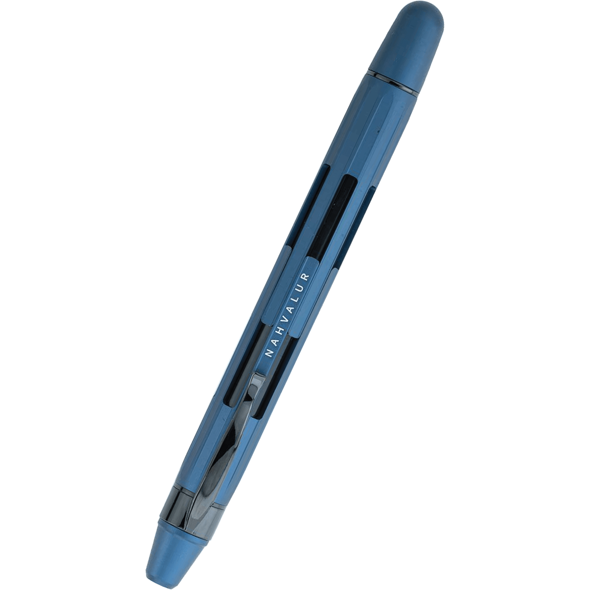 Nahvalur Eclipse Fountain Pen - Cobalt - Black Trim - Pen Boutique Ltd