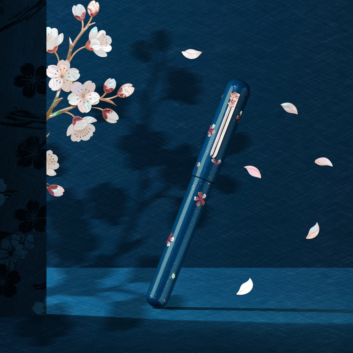 Nahvalur Ikkaku Fountain Pen - Cherry Blossom – 14K Gold Nib-Pen Boutique Ltd