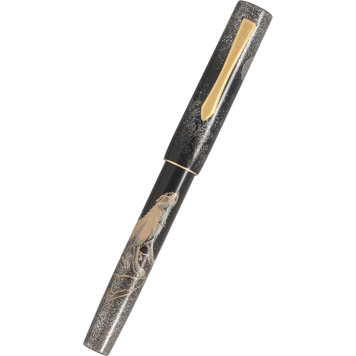 Namiki Fountain Pen - Maki-e Chinkin Wolf Moon (2026 Limited Edition) - Pen Boutique Ltd