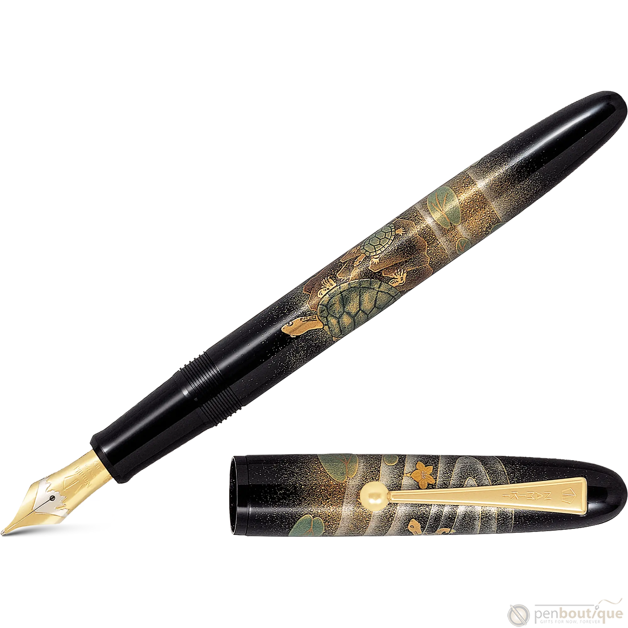 Namiki Yukari Collection Turtle Fountain Pen - Medium-Pen Boutique Ltd