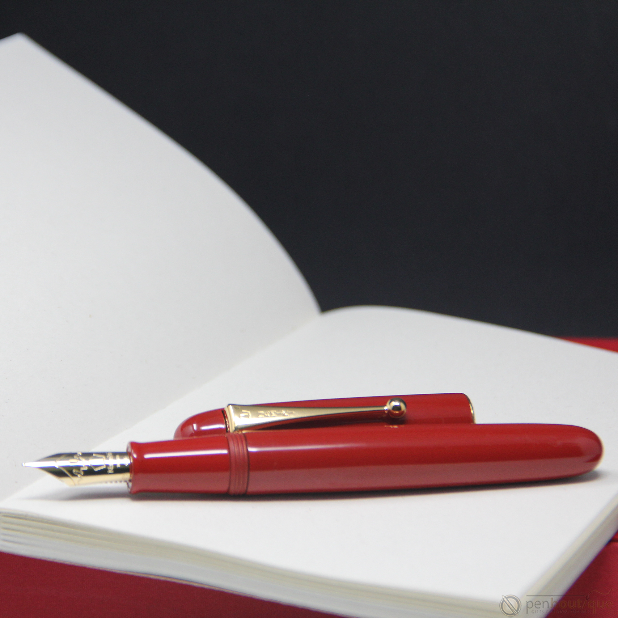 Namiki Yukari Royale Fountain Pen - Urushi Vermillion-Pen Boutique Ltd