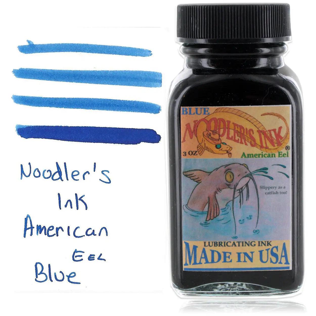 Noodler's Ink Eel Blue Lubricating Bottled Ink Refill-Pen Boutique Ltd