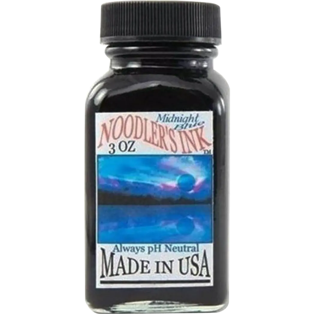 Noodlers Ink Midnight Blue 3oz Ink Bottle Refill-Pen Boutique Ltd