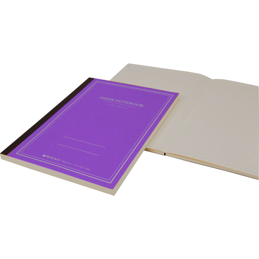 Oasis ProFolio Notebook - Purple - Medium - A5 - Pen Boutique Ltd