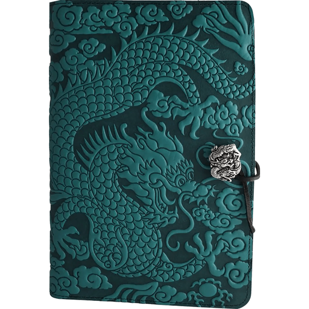 Oberon Design Cloud Dragon Large Journal - Teal - Pen Boutique Ltd