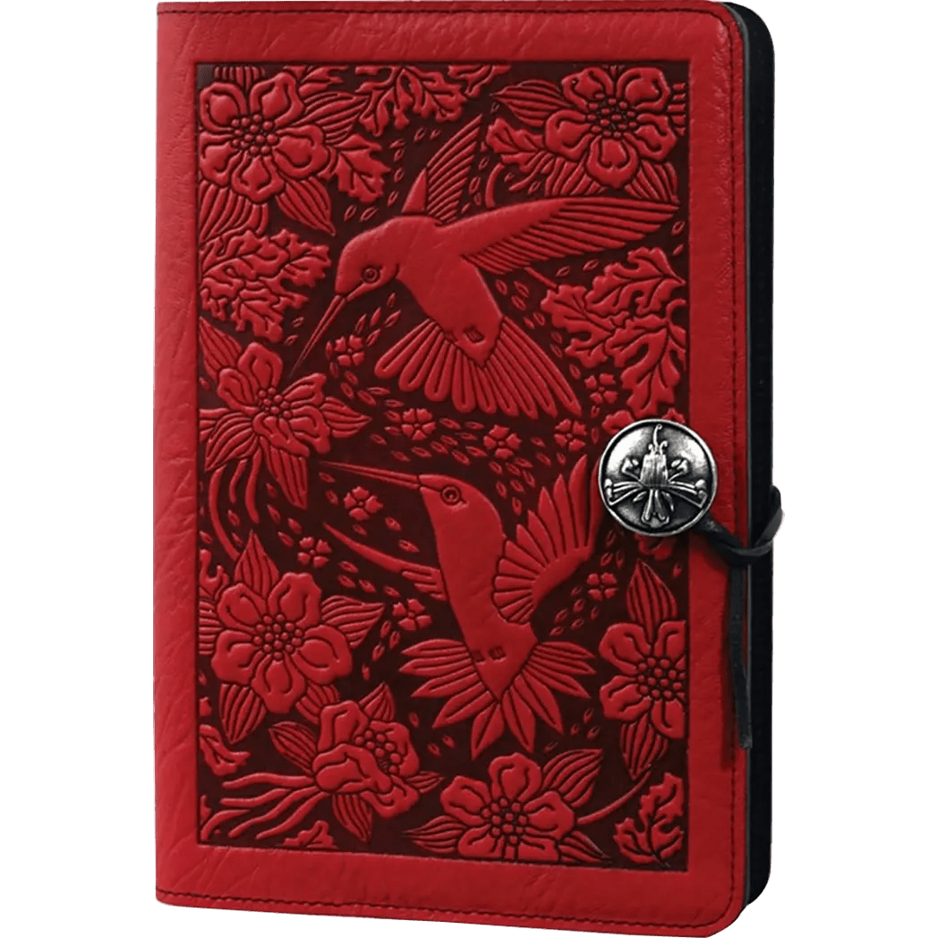 Oberon Design Hummingbird Large Journal - Red - Pen Boutique Ltd