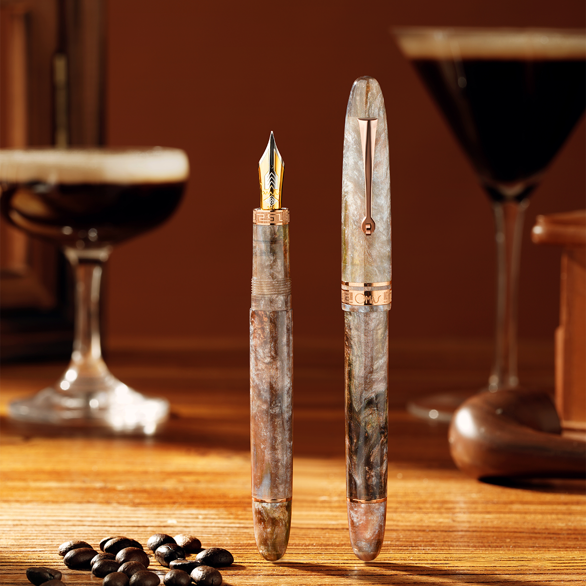 Omas Ogiva Fountain Pen - Espresso Martini (Limited Edition)-Pen Boutique Ltd