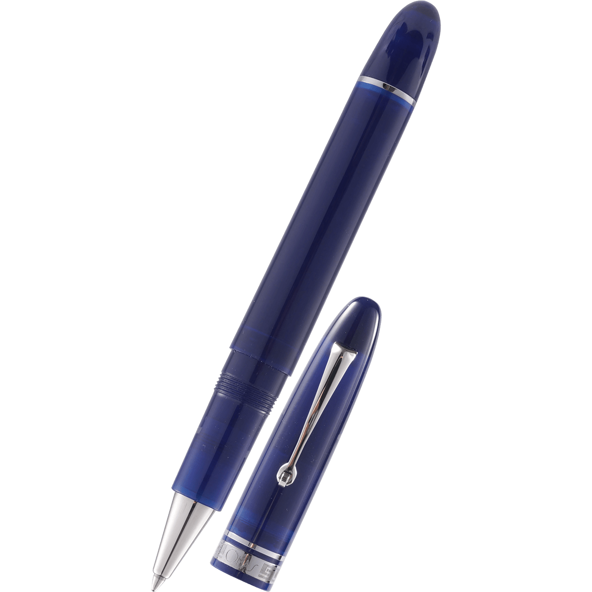 Omas Ogiva Rollerball Pen - Blue - Silver Trim - Pen Boutique Ltd