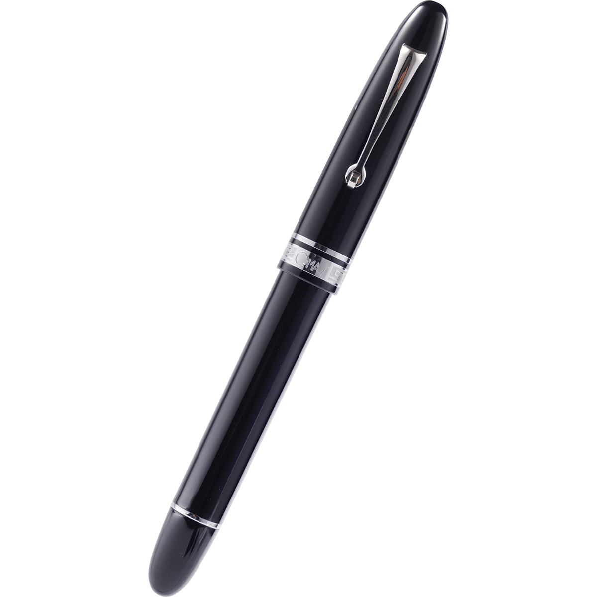 Omas Ogiva Rollerball Pen - Nera - Silver Trim - Pen Boutique Ltd