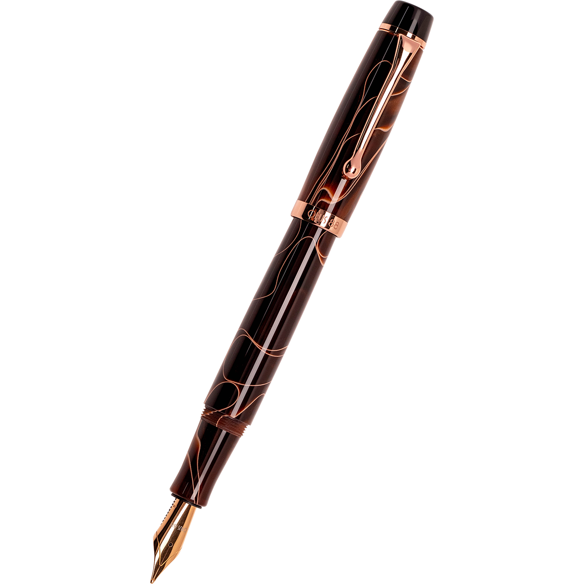 Opus 88 Harmony Fountain Pen - 2025 Mocha Mousse - Rose Gold Trim-Pen Boutique Ltd