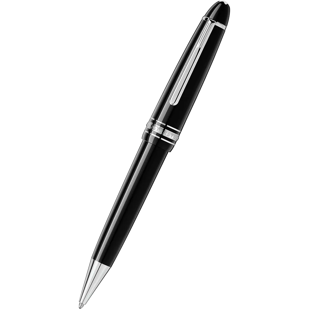 MontBlanc Meisterstück Ballpoint Pen - Black - Platinum Trim - LeGrand-Pen Boutique Ltd