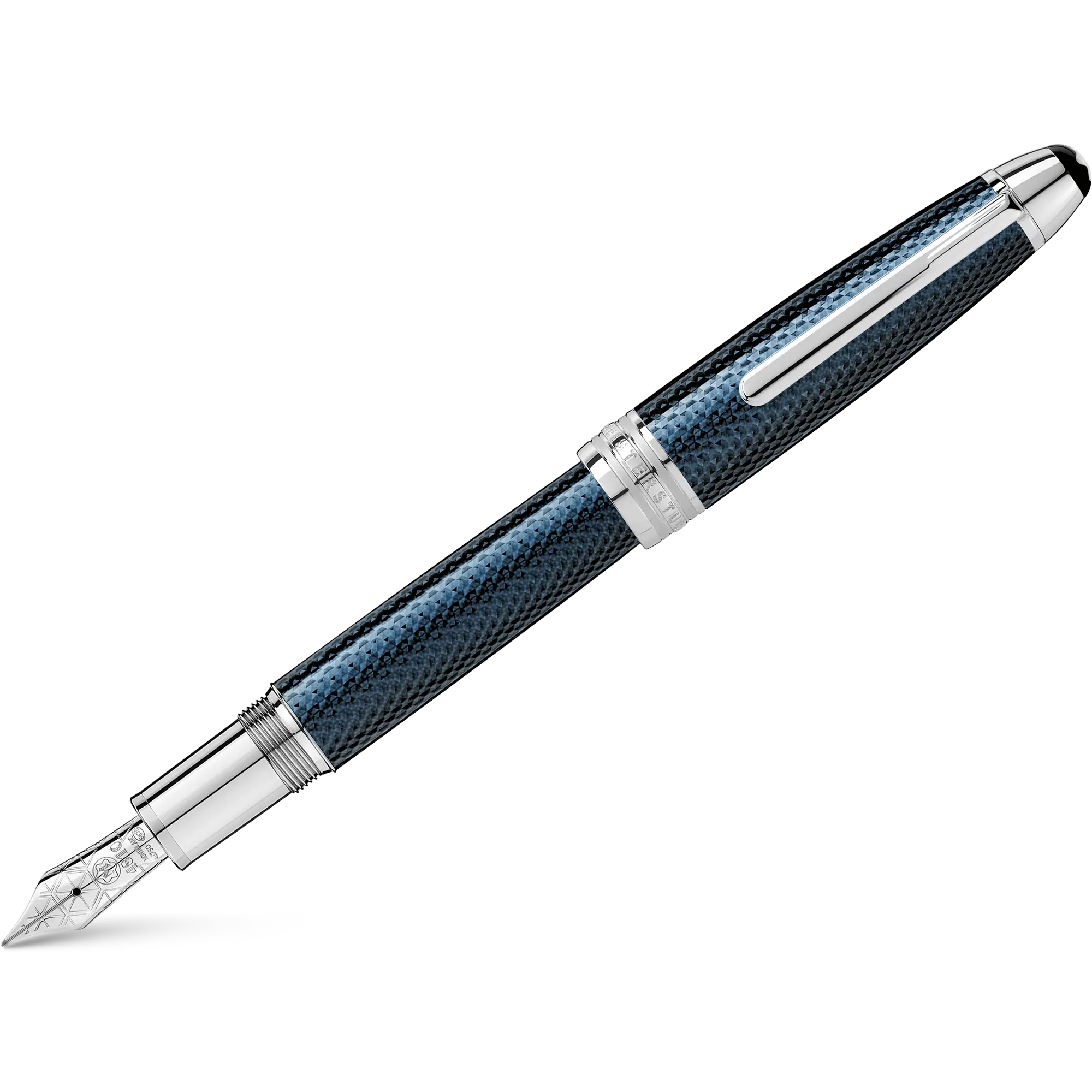 Montblanc Solitaire Fountain Pen - Blue Hour - Legrand-Pen Boutique Ltd