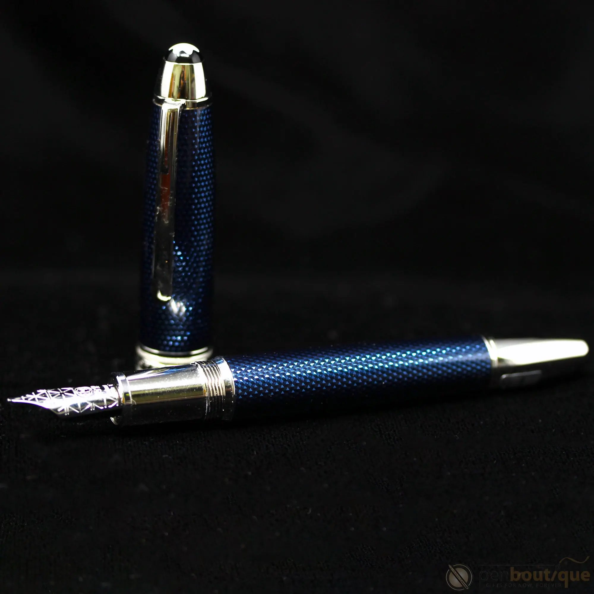 Montblanc Solitaire Fountain Pen - Blue Hour - Legrand-Pen Boutique Ltd