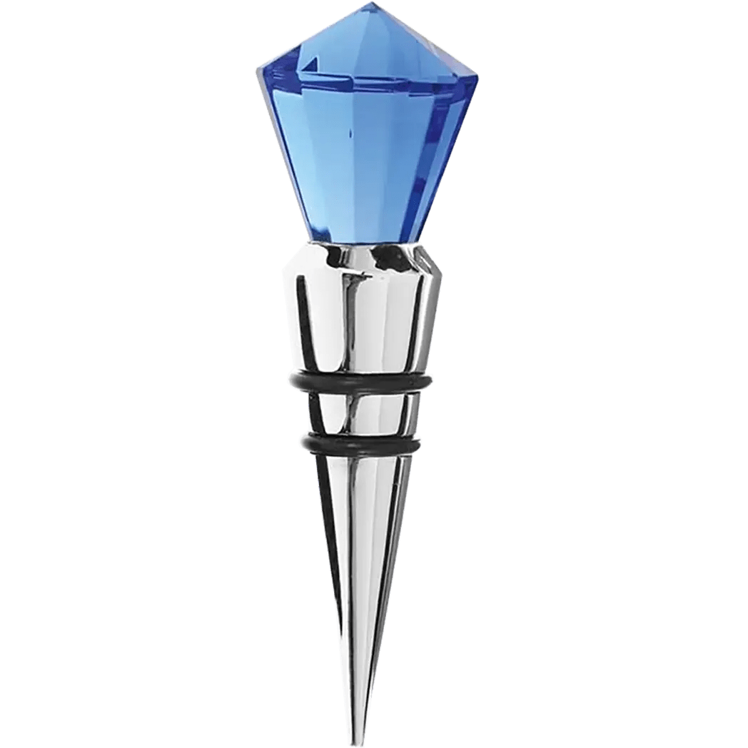 PBL Diamond Glass Blue Bottlestopper - Pen Boutique Ltd