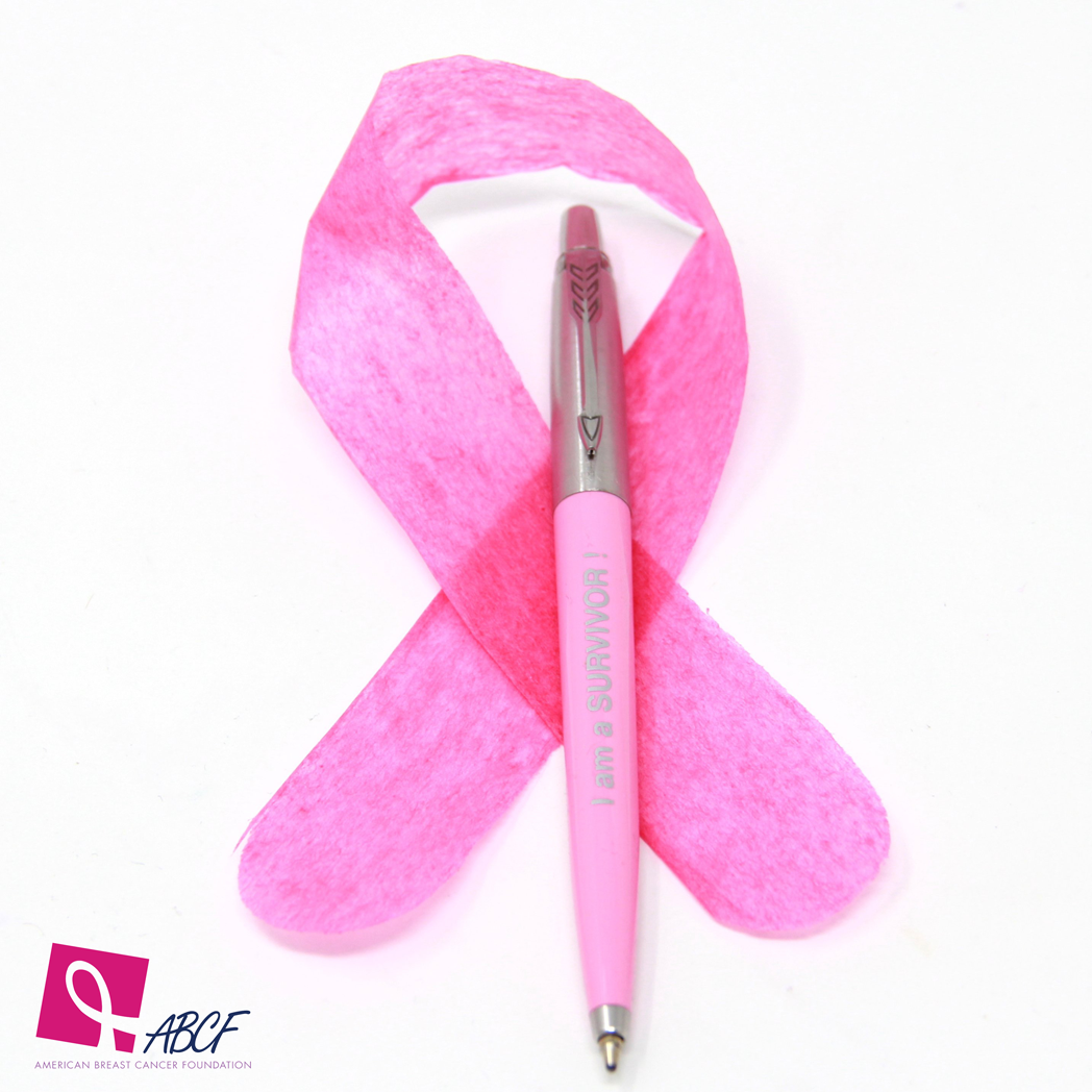 Parker Jotter Ballpoint Pen - Pink (I AM A SURVIVOR)-Pen Boutique Ltd