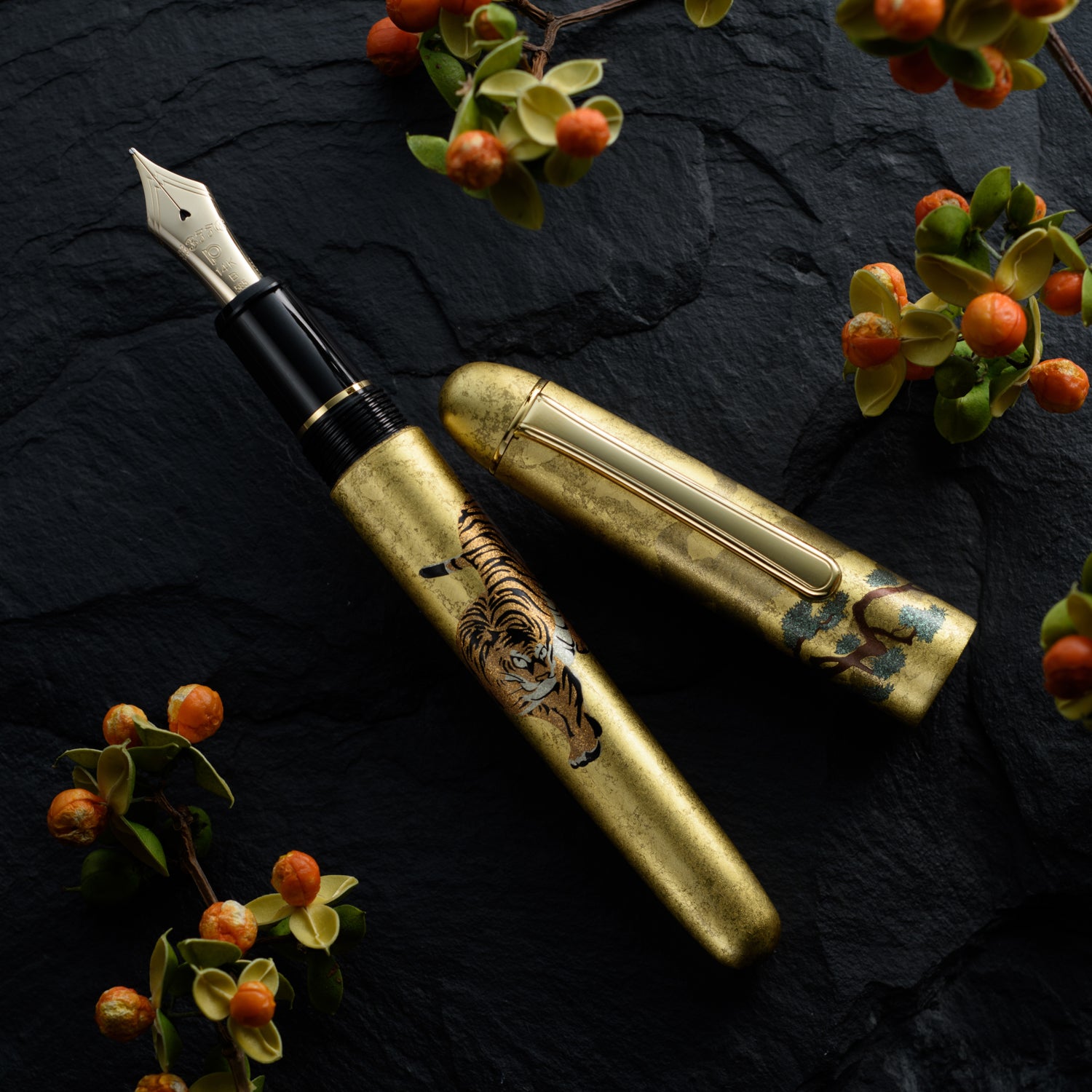 Platinum 3776 Century Fountain Pen - Kanazawa-Haku - Matsu-Tora-Pen Boutique Ltd