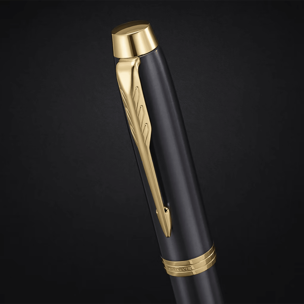 Parker IM Rollerball Pen - Grey - Gold Trim - Pen Boutique Ltd