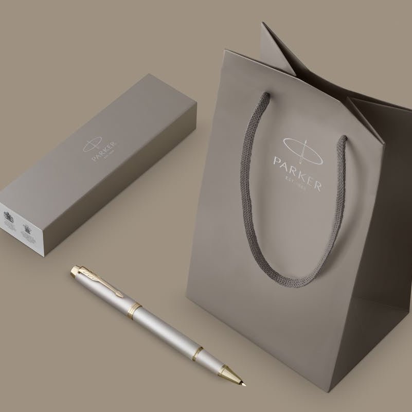 Parker IM Rollerball Pen - Monochrome - Champagne - Pen Boutique Ltd