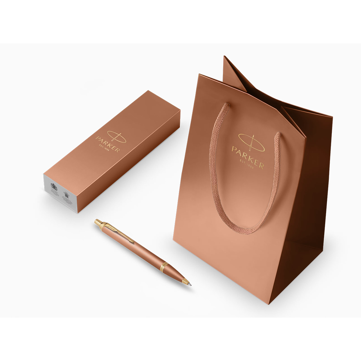 Parker IM Writing Rituals Ballpoint Pen - Uplifting Orange Gradient - Gold Trim-Pen Boutique Ltd