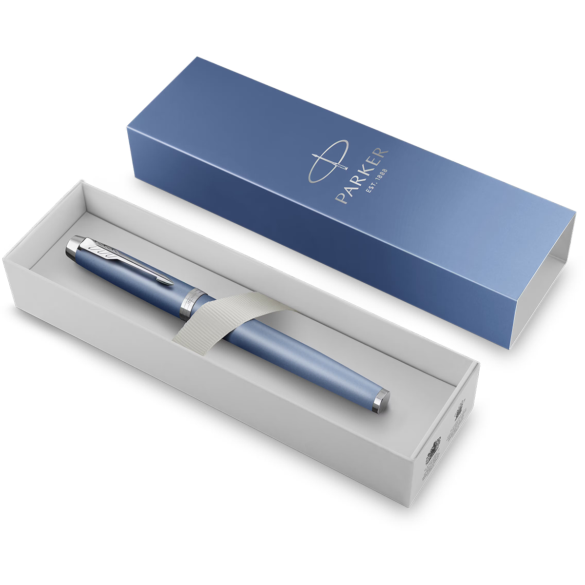 Parker IM Writing Rituals Fountain Pen - Peaceful Blue Gradient - Chrome Trim-Pen Boutique Ltd