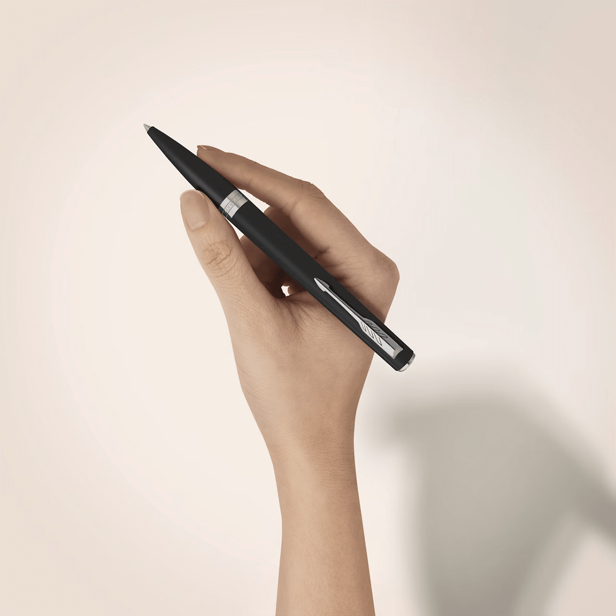 Parker Meridian Ballpoint Pen - Matte Black - Chrome Trim - Pen Boutique Ltd