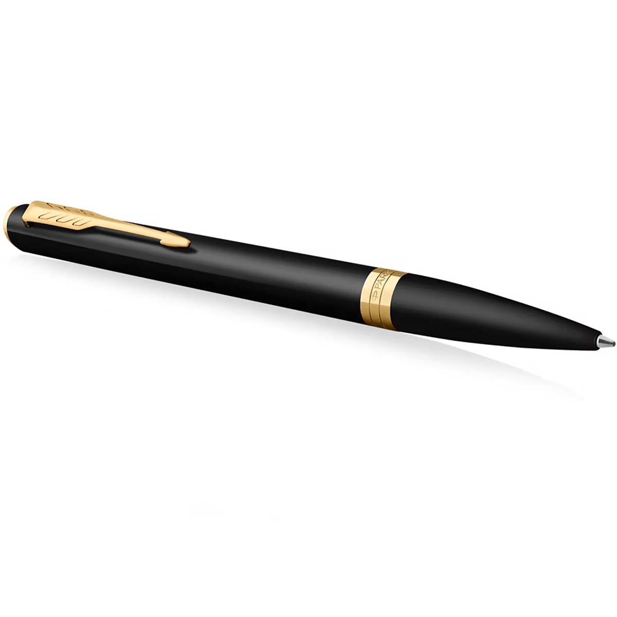 Parker Meridian Ballpoint Pen - Matte Black - Gold Trim - Pen Boutique Ltd